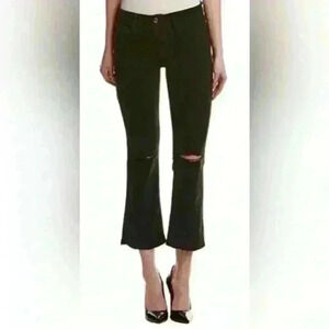 Joe's Jeans Flawless Olivia Midrise Cropped Flare 〰️ Black 〰️ Sz 26